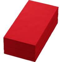 Zelltuchservietten 40 x 40 cm, 3-lagig, 1/8-Buchfalz, Uni rot (VPE 1250 St.)