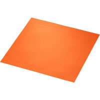 Klassikservietten 40 x 40 cm, 4-lagig geprägt, 1/4-Falz, Uni sun orange (VPE 300 St.)