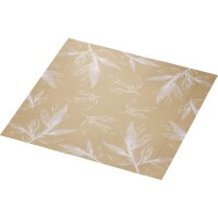Klassikservietten 40 x 40 cm, 4-lagig geprägt, 1/4-Falz, Motive Eco Leaves (VPE 300 St.)
