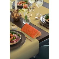 Klassikservietten 40 x 40 cm, 4-lagig geprägt, 1/4-Falz, Motive Royal sun orange (VPE 300 St.)