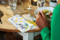 Klassikservietten 40 x 40 cm, 4-lagig geprägt, 1/4-Falz, Motive Mediterrian (VPE 300 St.)