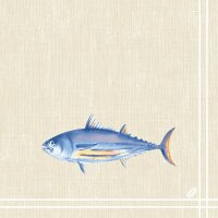 Klassikservietten 40 x 40 cm, 4-lagig geprägt, 1/4-Falz, Motive Tide (VPE 300 St.)