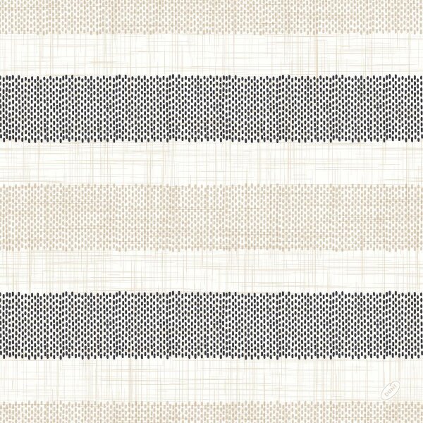 Klassikservietten 40 x 40 cm, 4-lagig geprägt, 1/4-Falz, Motive Rigato black (VPE 300 St.)