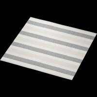Klassikservietten 40 x 40 cm, 4-lagig geprägt, 1/4-Falz, Motive Rigato black (VPE 300 St.)