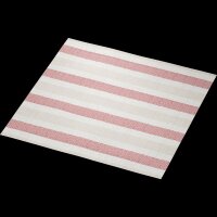 Klassikservietten 40 x 40 cm, 4-lagig geprägt, 1/4-Falz, Motive Rigato bordeaux (VPE 300 St.)