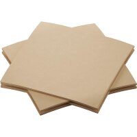 Bio-Dunisoft-Servietten 20 x 20 cm, 1/4-Falz, Uni natural brown - unbleached (VPE 2880 St.)