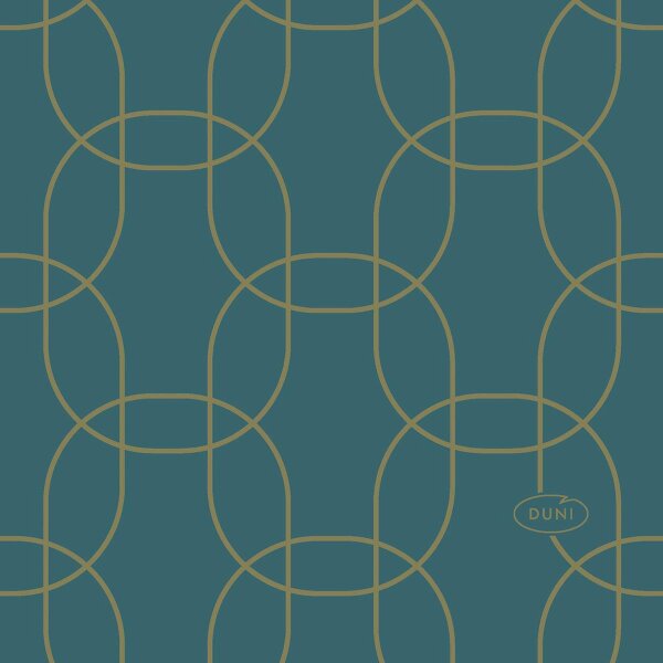 Dunisoft-Servietten 20 x 20 cm, 1/4-Falz, Motive Golden Deco (VPE 2880 St.)