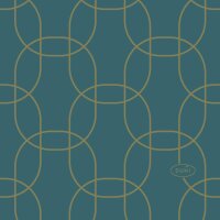 Dunisoft-Servietten 20 x 20 cm, 1/4-Falz, Motive Golden Deco (VPE 2880 St.)