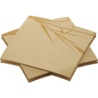 Bio-Dunisoft-Servietten 20 x 20 cm, 1/4-Falz, Motive Meadow Natural - unbleached (VPE 2880 St.)