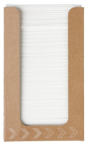 Bio-Dunisoft-Servietten 20 x 20 cm, Spenderboxen weiß (VPE 1200 St.)