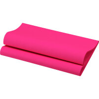 Bio-Dunisoft-Servietten 40 x 40 cm, 1/4-Falz, Uni fuchsia (VPE 360 St.)