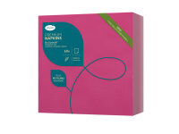 Bio-Dunisoft-Servietten 40 x 40 cm, 1/4-Falz, Uni fuchsia (VPE 360 St.)