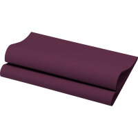Bio-Dunisoft-Servietten 40 x 40 cm, 1/4-Falz, Uni plum (VPE 360 St.)