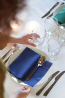 Bio-Dunisoft-Servietten 40 x 40 cm, 1/4-Falz, Uni dunkelblau (VPE 360 St.)