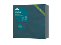 Bio-Dunisoft-Servietten 40 x 40 cm, 1/4-Falz, Uni ocean teal (VPE 360 St.)