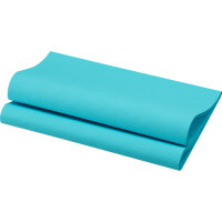 Bio-Dunisoft-Servietten 40 x 40 cm, 1/4-Falz, Uni mint blue (VPE 360 St.)