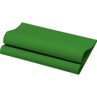 Bio-Dunisoft-Servietten 40 x 40 cm, 1/4-Falz, Uni leaf green (VPE 360 St.)