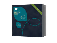 Bio-Dunisoft-Servietten 40 x 40 cm, 1/4-Falz, Uni schwarz (VPE 360 St.)