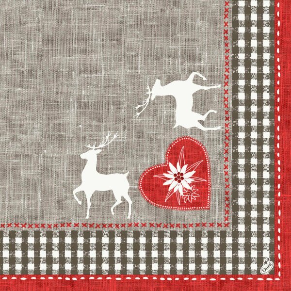 Dunisoft-Servietten 40 x 40 cm, 1/4-Falz, Motive Alpenglück (VPE 360 St.)