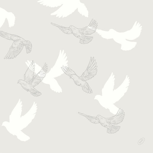 Bio-Dunisoft-Servietten 40 x 40 cm, 1/4-Falz, Motive Soft Wings (VPE 360 St.)