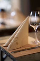 Bio-Dunisoft-Servietten 40 x 40 cm, 1/4-Falz, Motive Meadow Natural - unbleached (VPE 360 St.)