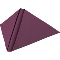 Dunilin-Servietten 40 x 40 cm, 1/4-Falz, Uni plum (VPE 540 St.)