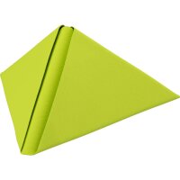 Dunilin-Servietten 40 x 40 cm, 1/4-Falz, Uni kiwi (VPE 540 St.)