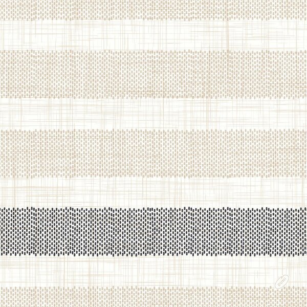 Dunilin-Servietten 40 x 40 cm,1/4-Falz, Motive Rigato black (VPE 540 St.)