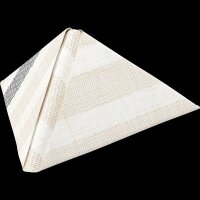 Dunilin-Servietten 40 x 40 cm,1/4-Falz, Motive Rigato black (VPE 540 St.)