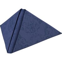 Dunilin-Servietten 40 x 40 cm,1/4-Falz, Motive Opulent dark blue (VPE 540 St.)