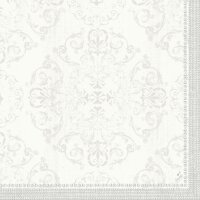Dunilin-Servietten 40 x 40 cm,1/4-Falz, Motive Opulent white (VPE 540 St.)