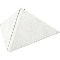 Dunilin-Servietten 40 x 40 cm,1/4-Falz, Motive Opulent white (VPE 540 St.)