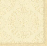 Dunilin-Servietten 40 x 40 cm,1/4-Falz, Motive Opulent cream (VPE 540 St.)