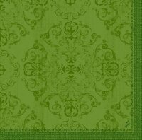 Dunilin-Servietten 40 x 40 cm,1/4-Falz, Motive Opulent leaf green (VPE 540 St.)