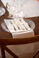 Dunilin-Servietten 40 x 60 cm, 1/4-Falz, Uni weiß (VPE 225 St.)