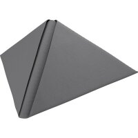Dunilin-Servietten 48 x 48 cm, 1/4-Falz, Uni granite grey (VPE 216 St.)