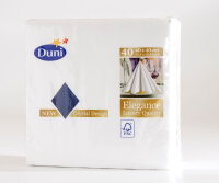 Elegance-Servietten 40 x 40 cm, 1/4-Falz, Uni Crystal weiß (VPE 240 St.)