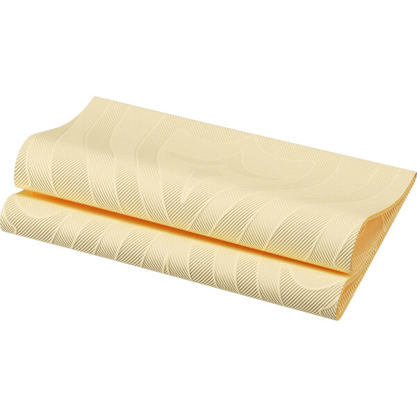 Elegance-Servietten 40 x 40 cm, 1/4-Falz, Uni Lily cream (VPE 240 St.)