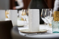 Elegance-Servietten 40 x 40 cm, 1/4-Falz, Uni Lily cream (VPE 240 St.)