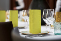 Elegance-Servietten 40 x 40 cm, 1/4-Falz, Uni Lily kiwi (VPE 240 St.)