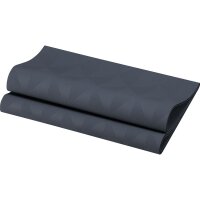 Elegance-Servietten 48 x 48 cm, 1/4-Falz, Uni Crystal schwarz (VPE 240 St.)