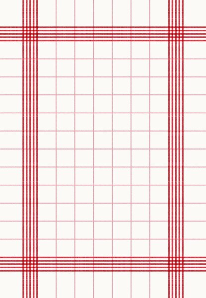 Towel-Napkin 38 x 54 cm, Flat-Pack, Motive weiß/rot (VPE 250 St.)