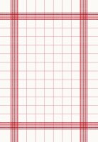 Towel-Napkin 38 x 54 cm, Flat-Pack, Motive weiß/rot (VPE 250 St.)