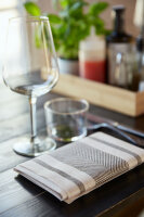 Towel-Napkin 38 x 54 cm, Flat-Pack, Motive Malia black (VPE 200 St.)