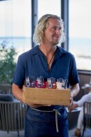 Sacchetto Zelltuch 190 x 85 mm, Uni fuchsia/weiß (VPE 500 St.)