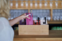 Sacchetto Zelltuch 190 x 85 mm, Uni plum/weiß (VPE 500 St.)