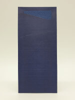 Sacchetto Zelltuch 190 x 85 mm, Uni dunkelblau/dunkelblau (VPE 500 St.)