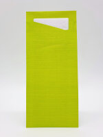 Sacchetto Zelltuch 190 x 85 mm, Uni kiwi/weiß (VPE 500 St.)