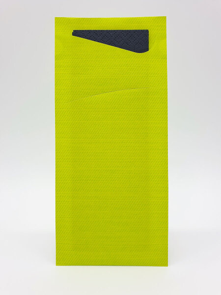 Sacchetto Zelltuch 190 x 85 mm, Uni kiwi/schwarz (VPE 500 St.)