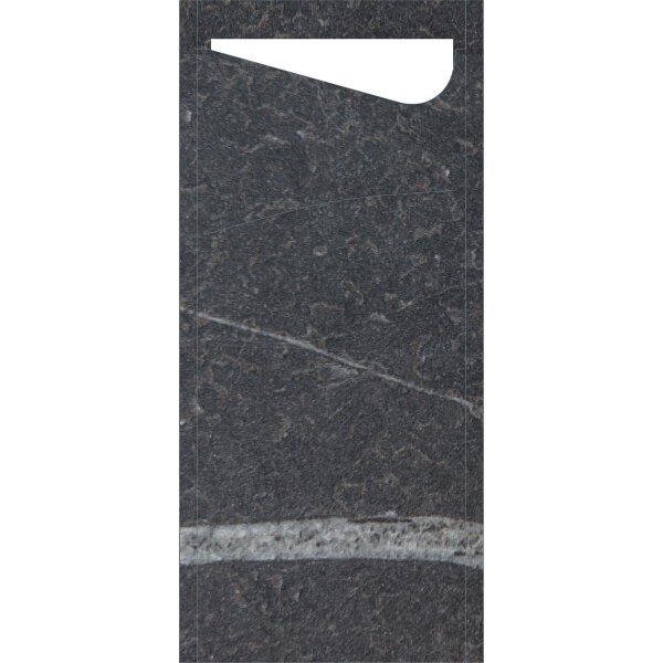 Sacchetto Zelltuch 190 x 85 mm, Motive Marble black (VPE 500 St.)